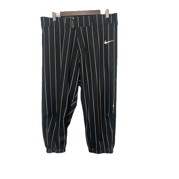 Nike Mens Vapor Select Knicker Baseball Pant Black &Gold Stripes Size Large NWT - Picture 1 of 8